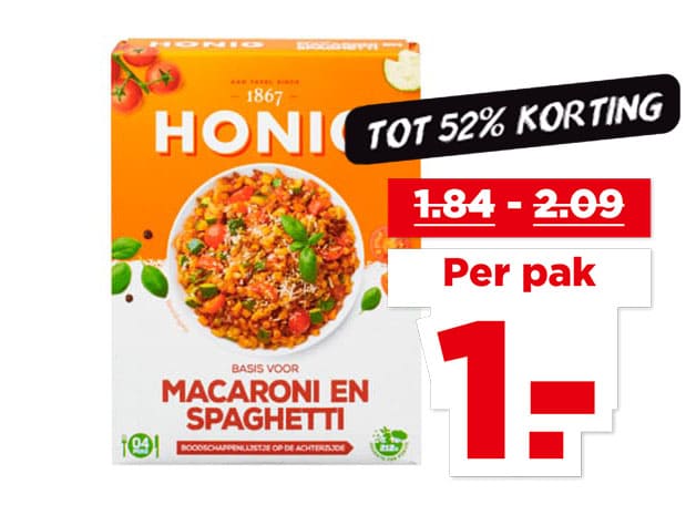 Honig Mix voor maaltijd of ovenschotel | Bekijk aanbieding