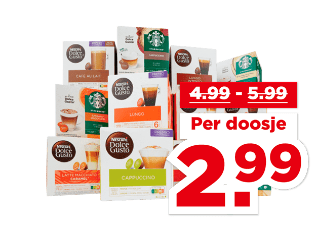 Nescafé of Starbucks Dolce Gusto | Bekijk aanbieding