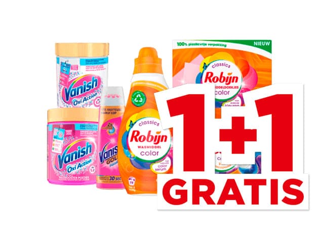 Alle Robijn Wasmiddel of Vanish | Bekijk aanbieding