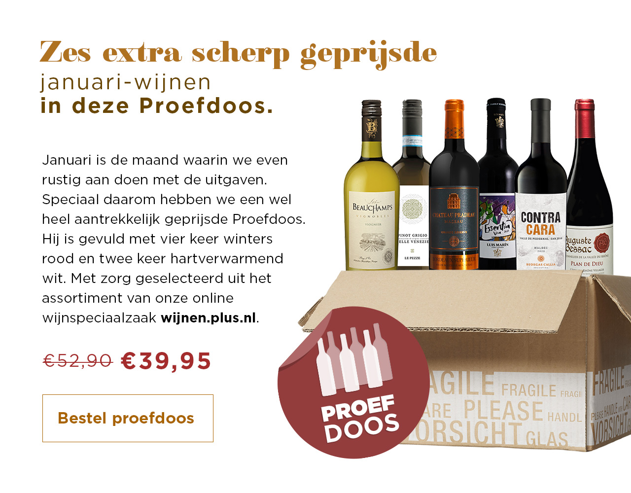 Zes extra scherp geprijsde januari-wijnen in deze Proefdoos | Bestel proefdoos