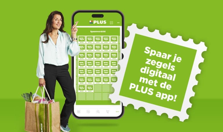 Sparen met de PLUS app