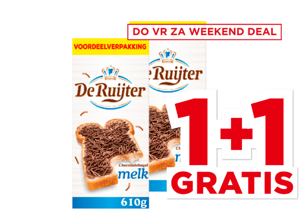 De Ruijter Chocoladehagel melk | Bekijk aanbieding