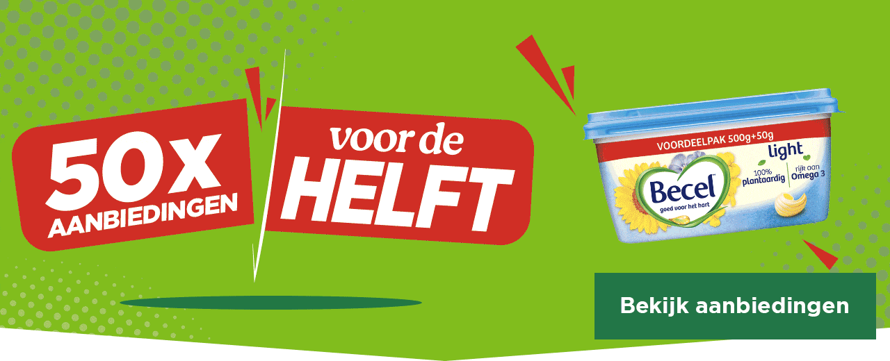 50x aanbiedingen voor de helft | Bekijk aanbiedingen