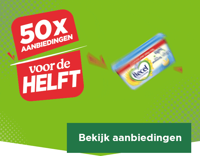 50x aanbiedingen voor de helft | Bekijk aanbiedingen