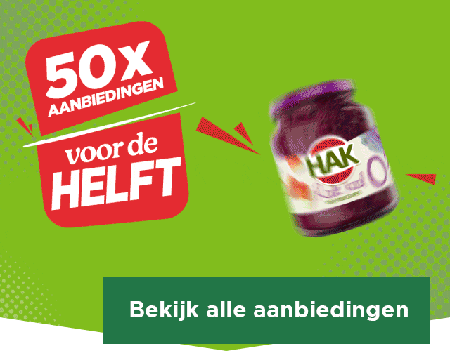 50x aanbiedingen voor de helft | Bekijk aanbiedingen