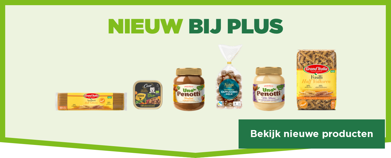 Nieuw bij PLUS | Bekijk nieuwe producten