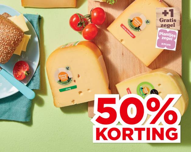 PLUS Klaverland Kaas 48+ stuk of Boerenbuiten Kaas 50+ stuk | Bekijk aanbieding