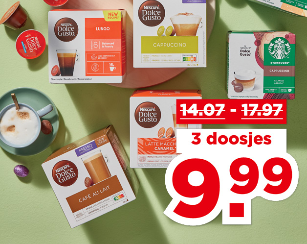 Nescafé of Starbucks Dolce Gusto | Bekijk aanbieding
