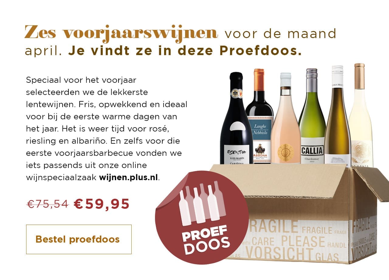 Zes voorjaarswijnen voor de maand april | Je vindt ze in deze Proefdoos | Bestel proefdoos