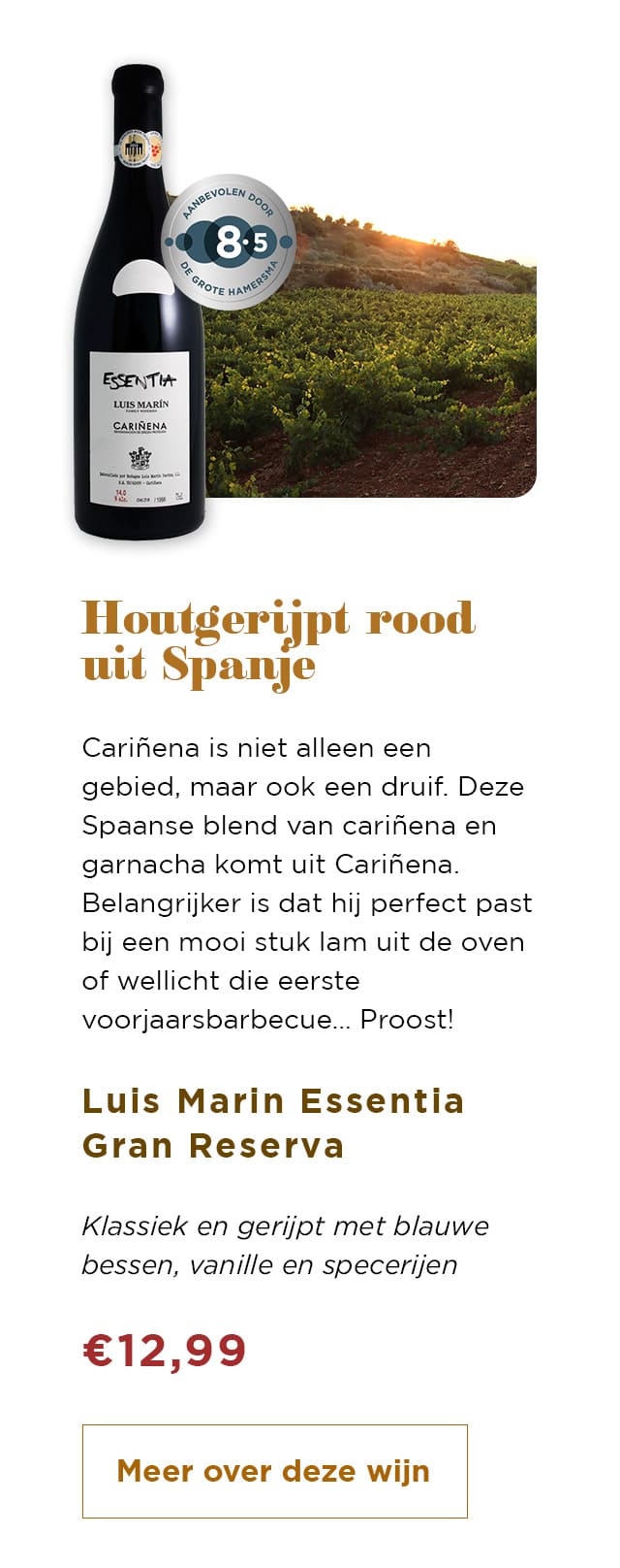 Houtgerijpt rood uit Spanje | Meer over deze wijn