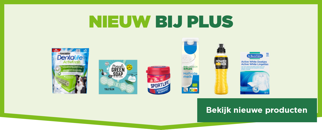 Nieuw bij PLUS | Bekijk nieuwe producten