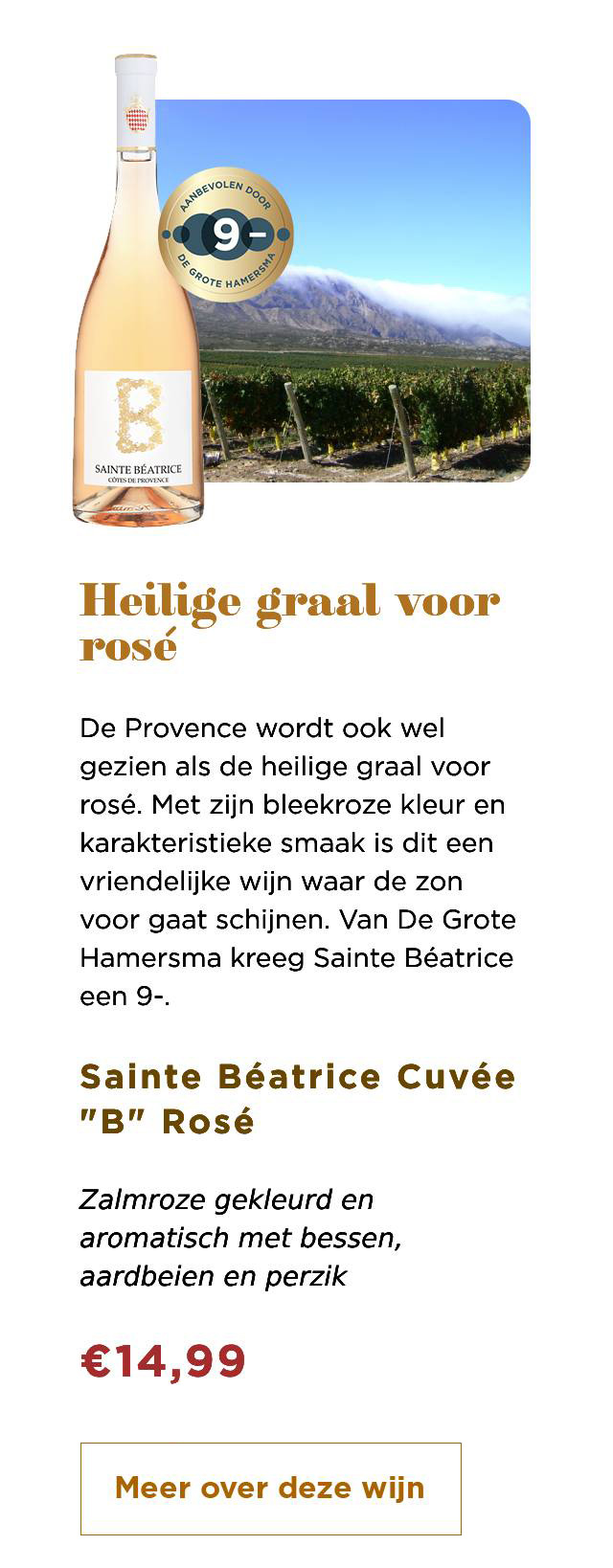 Heilige graal voor rosé | Meer over deze wijn