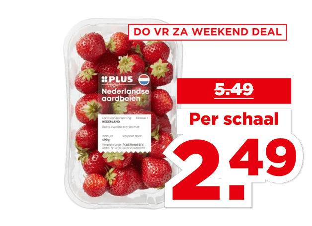 PLUS Nederlandse Aardbeien | Bekijk aanbieding