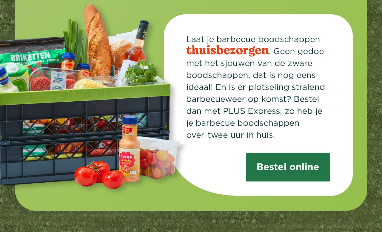 Laat je barbecue boodschappen thuisbezorgen | Bestel online