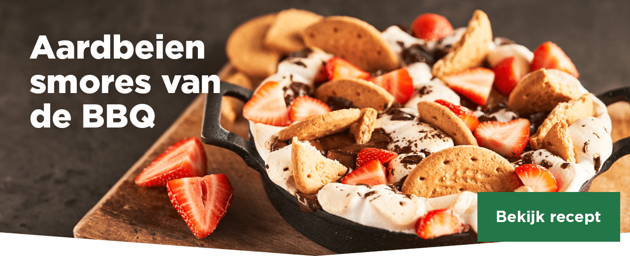 Aardbeien smores van de BBQ | Bekijk recept