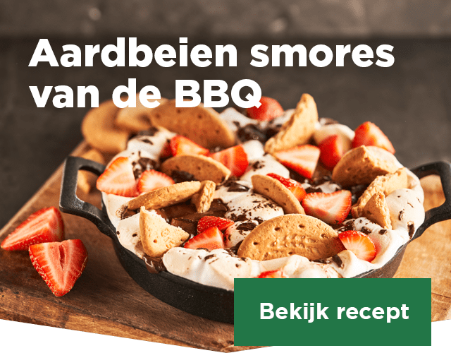 Aardbeien smores van de BBQ | Bekijk recept