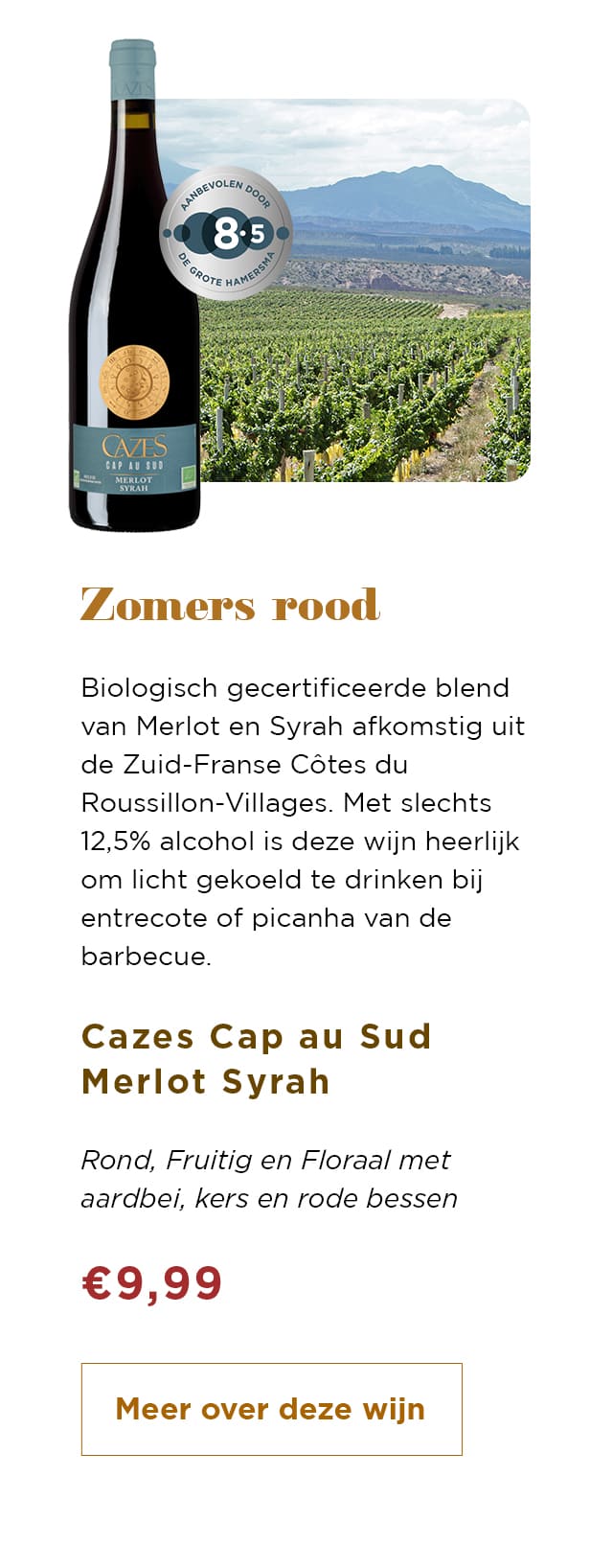 Zomers rood | Meer over deze wijn