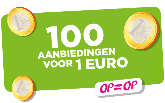 100 aanbiedingen voor 1 euro