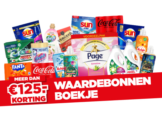 Waardebonnen | Meer dan 125 euro korting