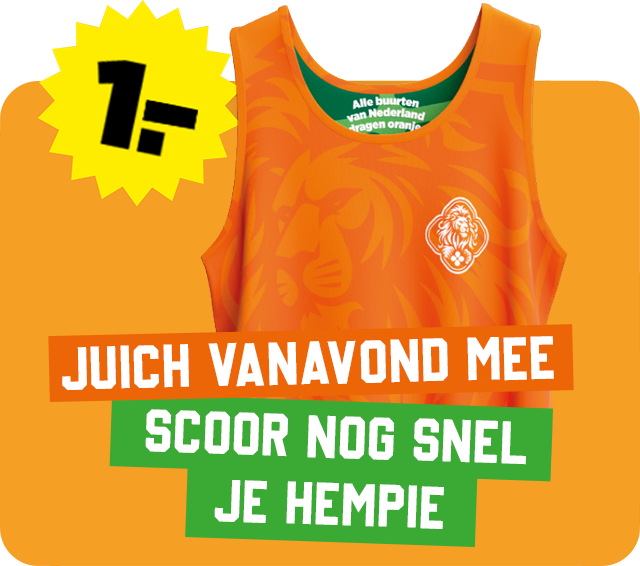 Juich je mee vanavond? | Haal snel je Buurthempie!