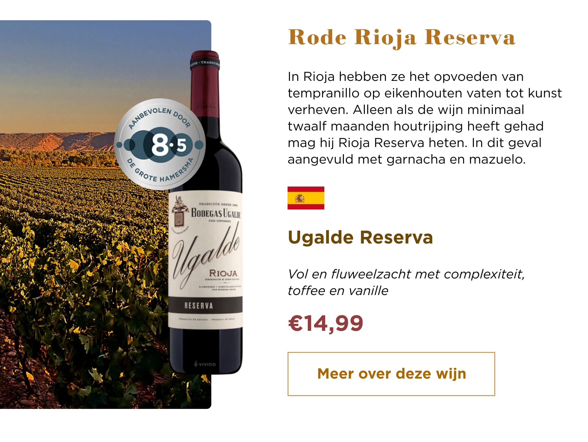Rode Rioja Reserva | Meer over deze wijn