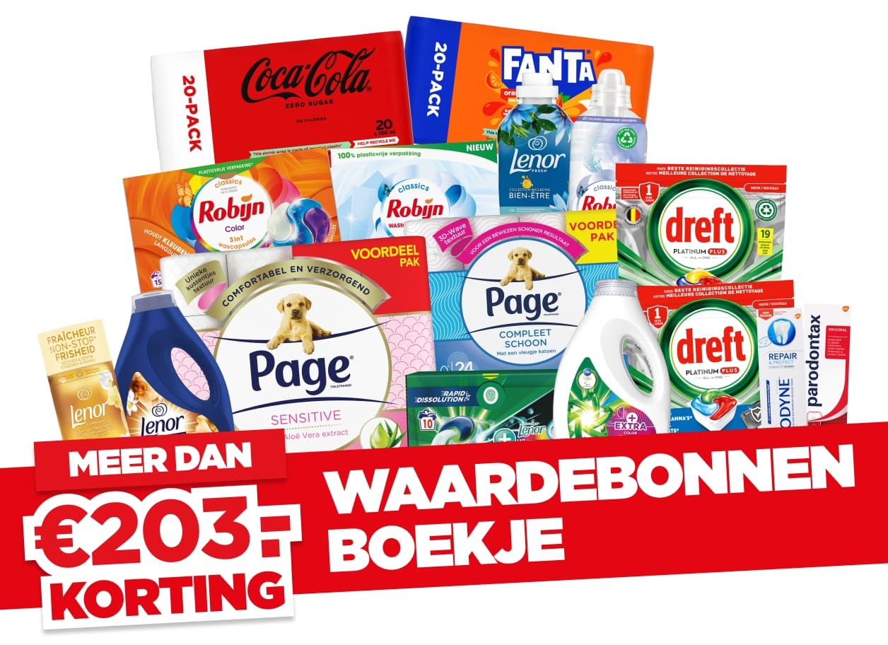 Waardebonnen | Meer dan 203 euro korting