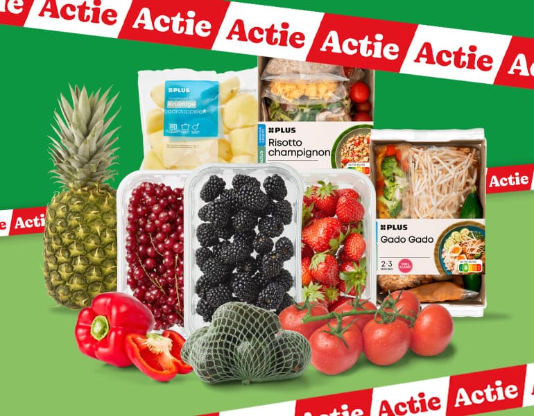 Aardappelen, groente en fruit aanbiedingen