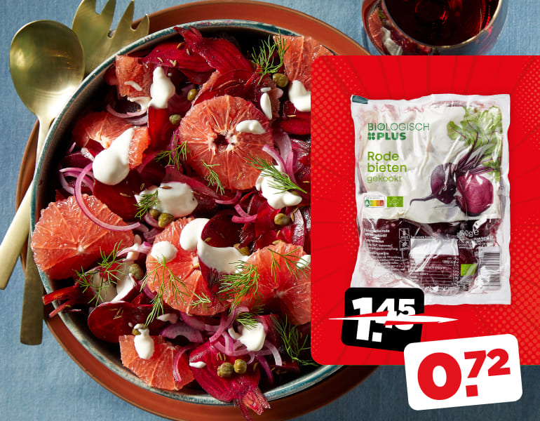 Koken met korting | Salade van rode biet