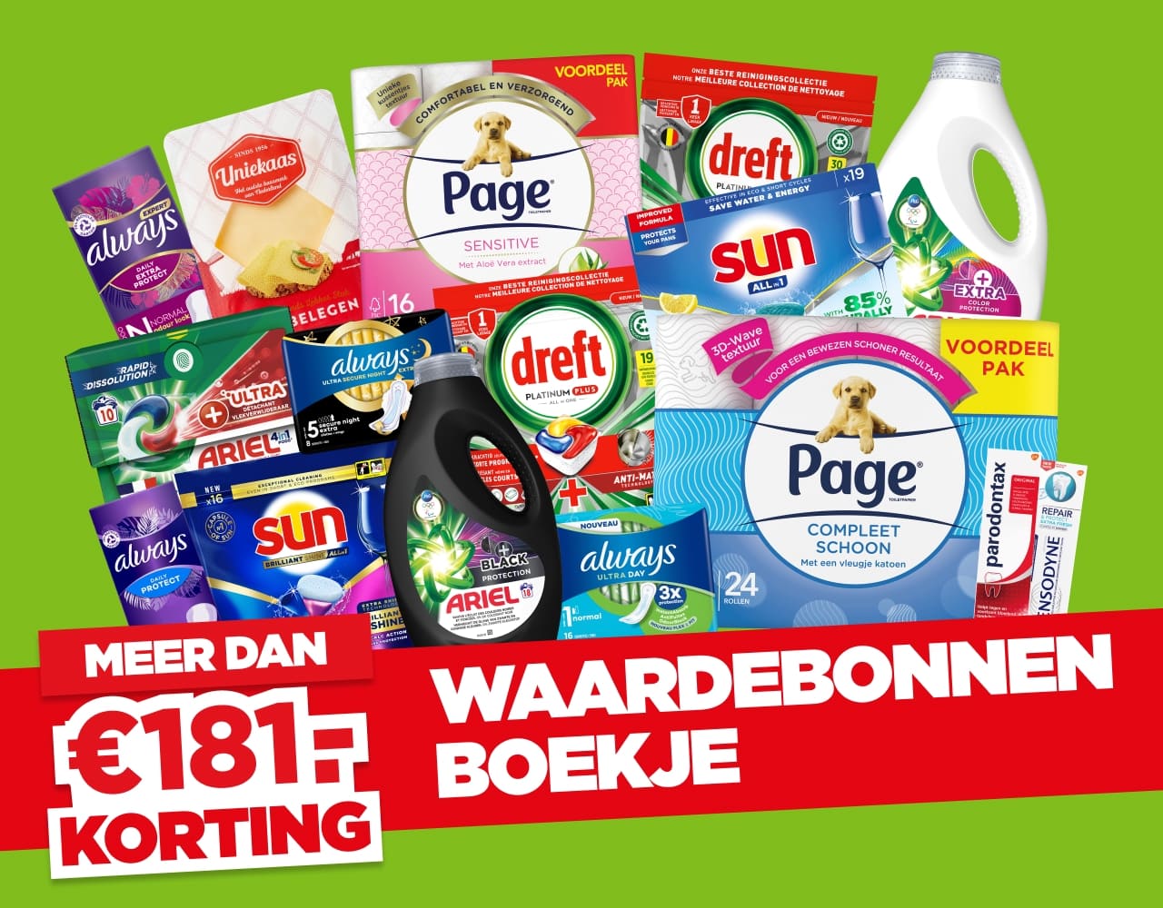 Waardebonnen | Meer dan 181 euro korting | Bekijk nu