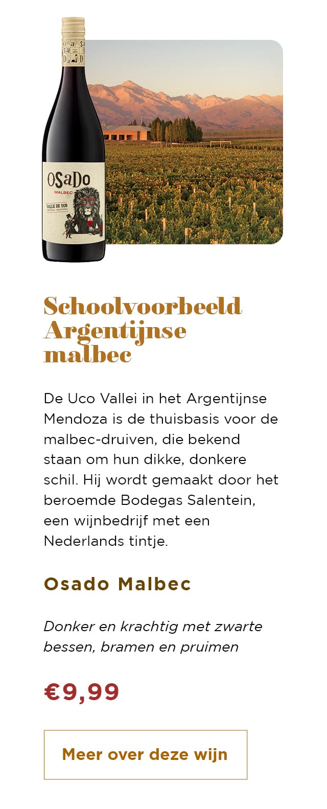 Osado Malbec | Meer over deze wijn