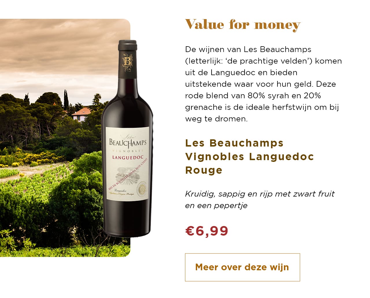 Les Beauchamps Vignobles Languedoc Rouge | Meer over deze wijn