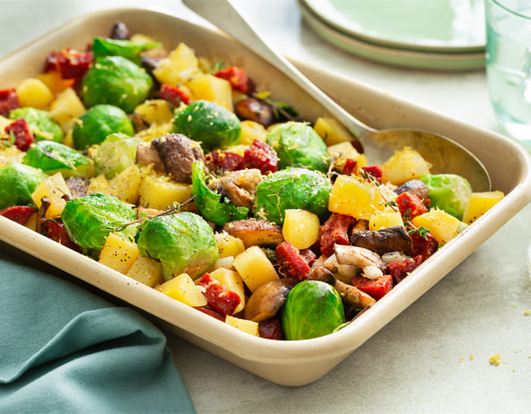 Ovenschotel met spruitjes | Bekijk recept