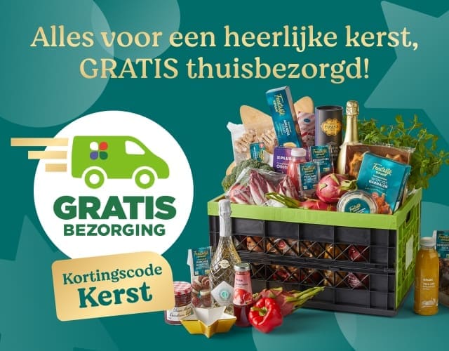 Boodschappen gratis thuisbezorgd met kortingscode KERST