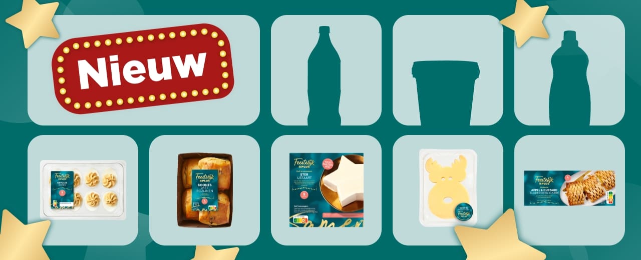 Nieuwe feestelijk PLUS producten | Bekijk nu