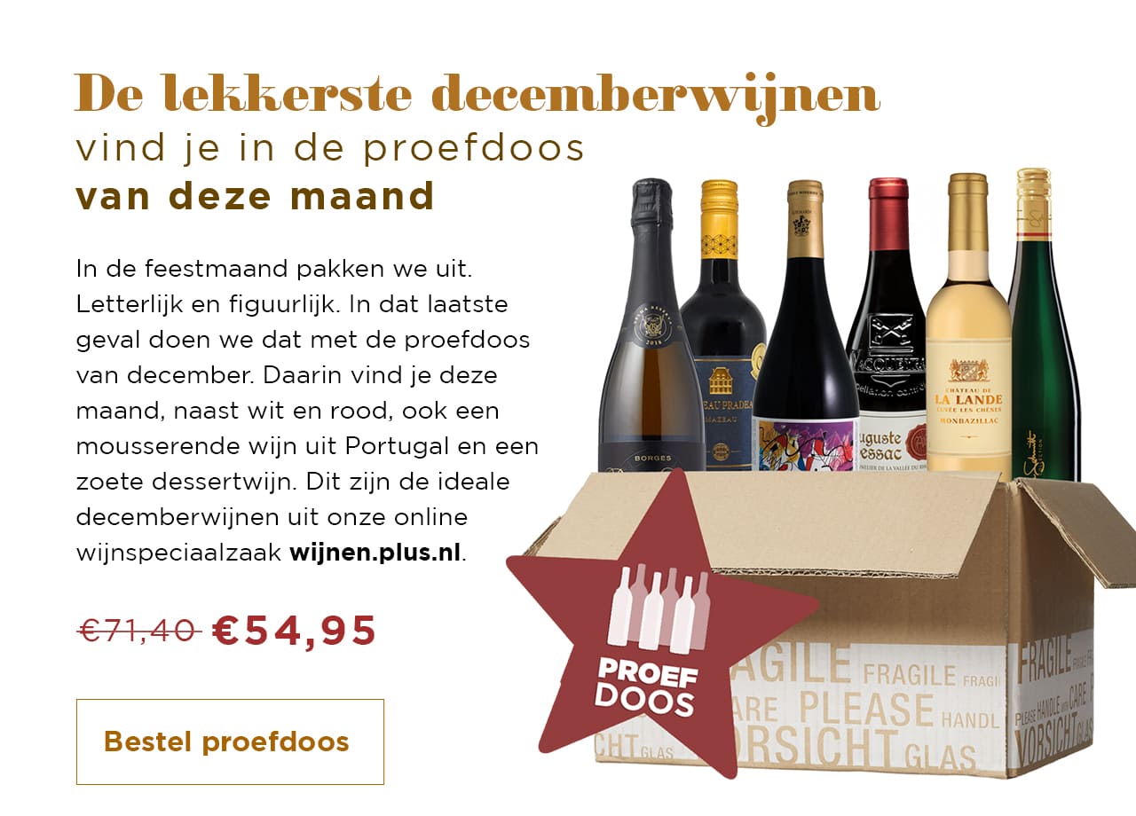 De lekkerste decemberwijnen vind je in de proefdoos van deze maand | Bekijk wijnen