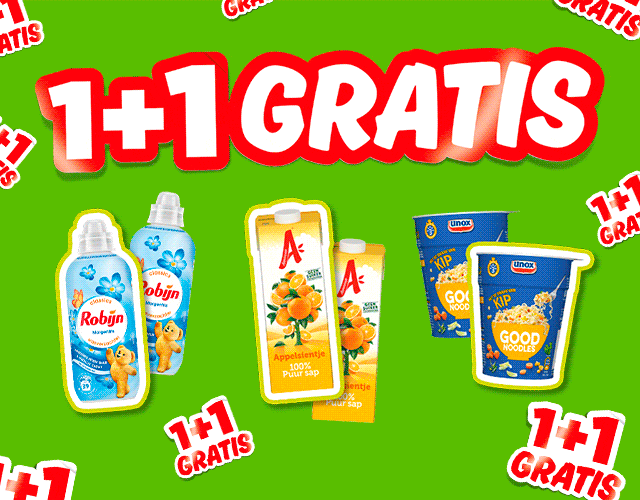 1+1 GRATIS | Bekijk alle aanbiedingen