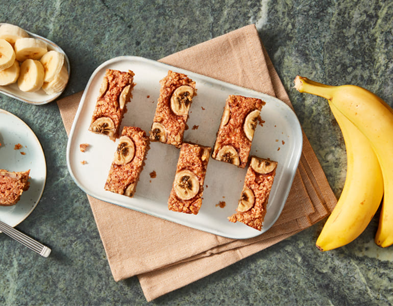 Banaan havermoutrepen | Bekijk recept
