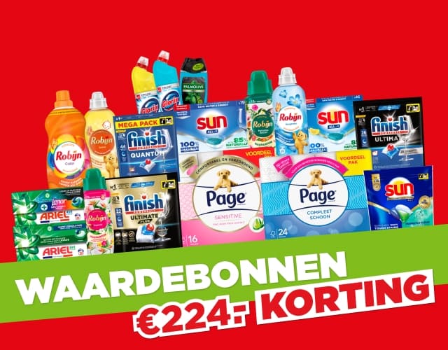 Meer dan 224 euro korting | Bekijk waardebonnen