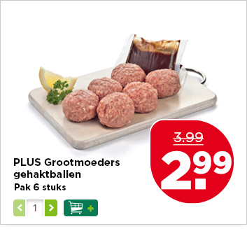 PLUS Grootmoeders gehaktballen