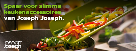 Spaar voor slimme keukenaccessoires van Joseph Joseph