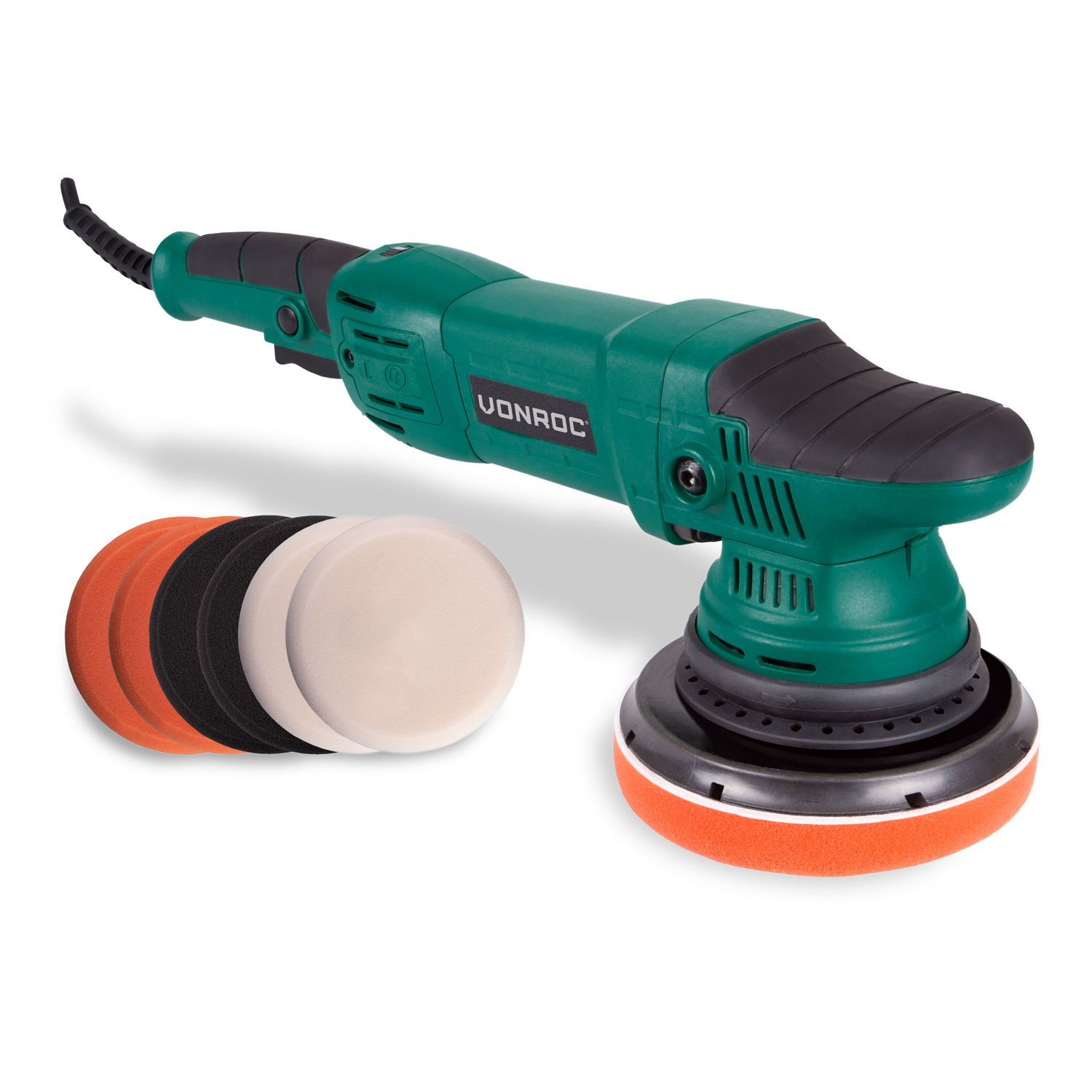 Exzenter poliermaschine 1050W Inkl. 7 Polierscheiben
