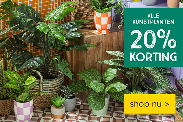 kunstplanten en bloempotten