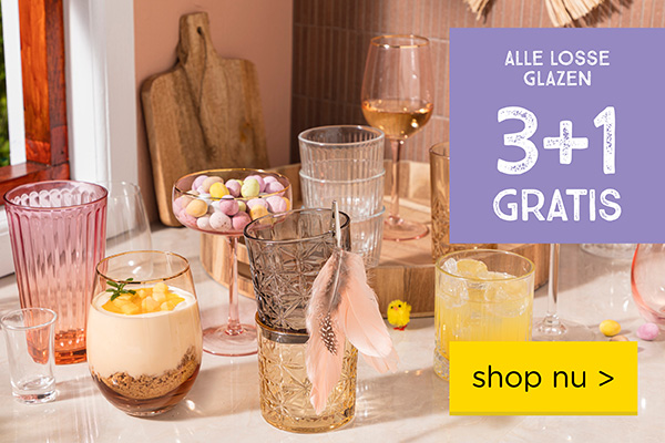 Alle losse glazen 3+1