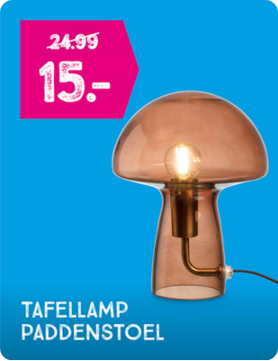 Tafellamp paddenstoel
