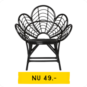 Rotan lotus kuipstoel
