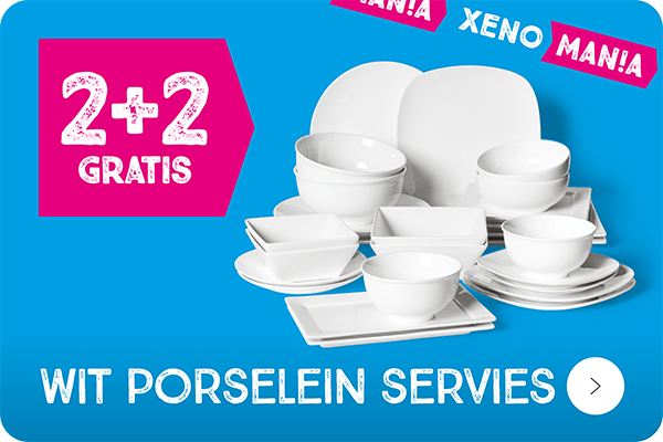 Wit porselein servies