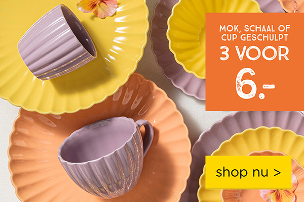Servies geschulpt