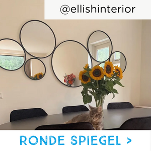 Ronde spiegels metalen lijst