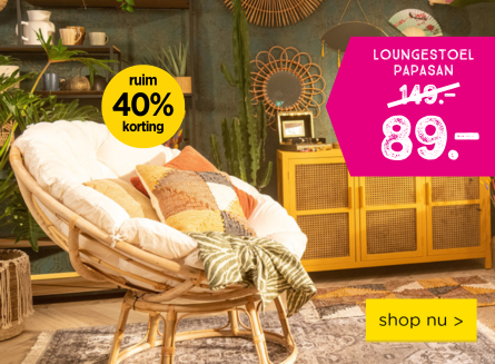 Rotan loungestoel Papasan
