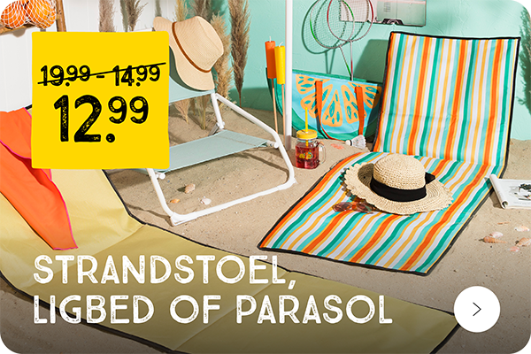 Strandstoel, ligbed of parasol